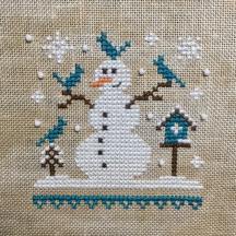 “Blue Snowman” by The Little Stitcher